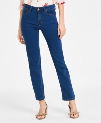 Women's Lexington Mid Rise Straight Leg Denim Jeans 