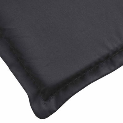 Sun Lounger Cushion Black Oxford fabric