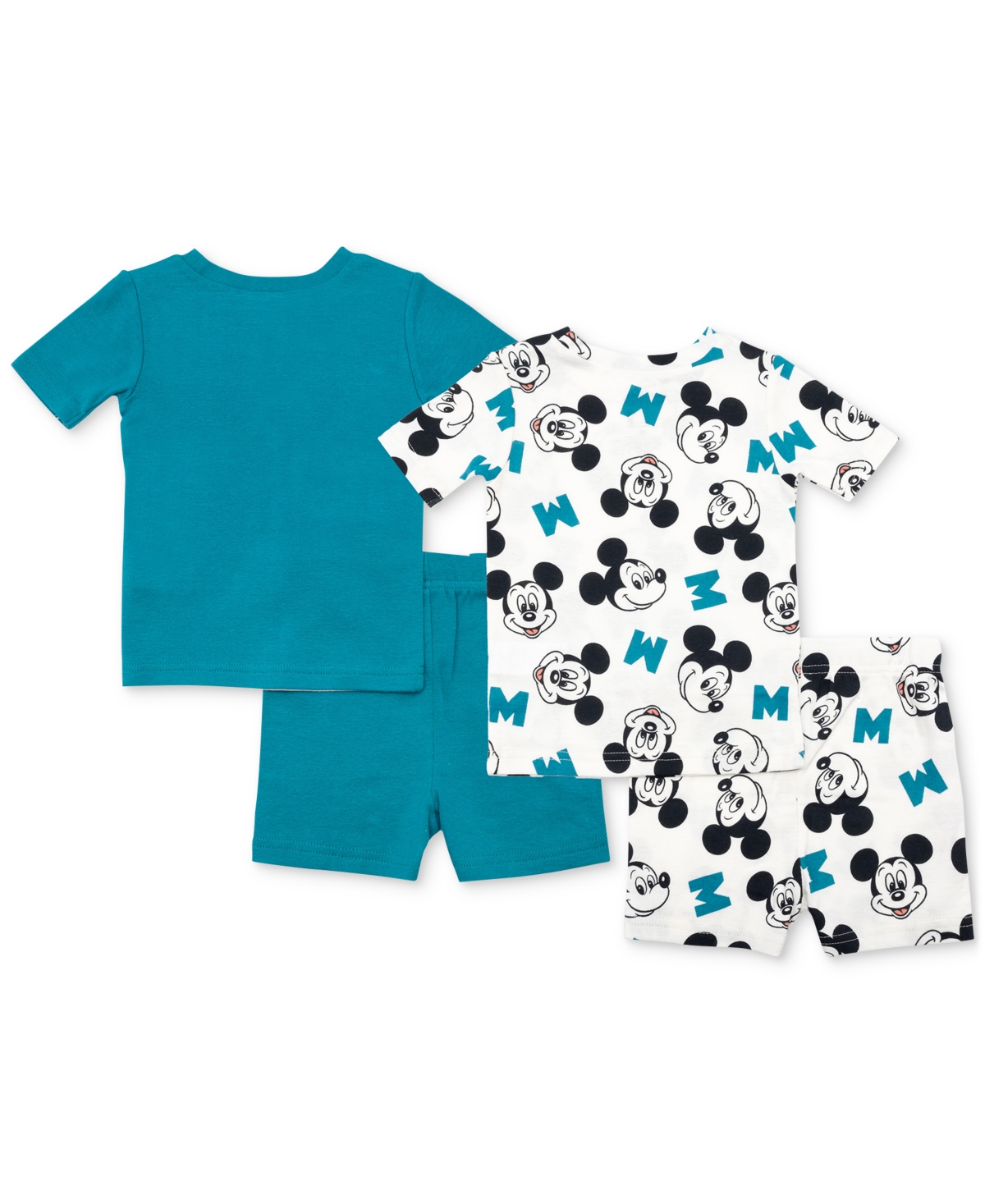 Mickey Mouse Toddler Boys 4-pc. Short-sleeve Pajama Set In Assorted