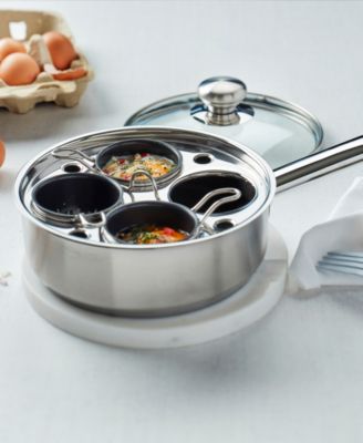 4-Cup Stainless Steel Egg Poacher Set