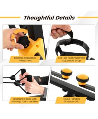 Folding Pedal Exercise Bike with Adjustable Resistance