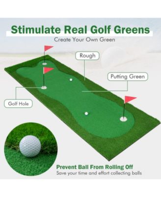 Golf Putting Green with Realistic Artificial Grass Turf