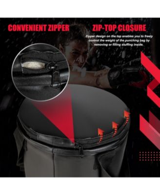 63 Lbs Filled Punching Bag Set with Boxing Gloves