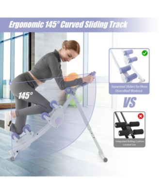 Ab Machine with LCD Monitor and 4 Adjustable Heights