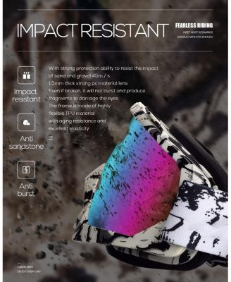 Dirt Bike ATV Goggles Motorcycle Gear Riding Motocross Dirtbike 4-Wheeler MX DH Accessories Goggles Glasses for Men Women Youth UV400 Protection Dust-proof Anti-Slip Strap