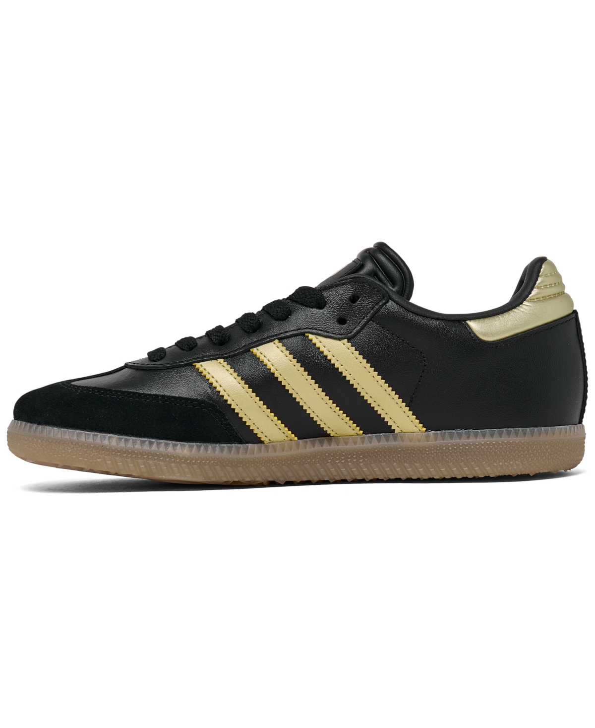 Adidas Originals Big Kids' Samba Messi Casual Sneakers From Finish Line In Black,gold