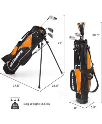 Set of 5 Ultimate 31" Portable Junior Complete Golf Club Set for Kids Age 11+