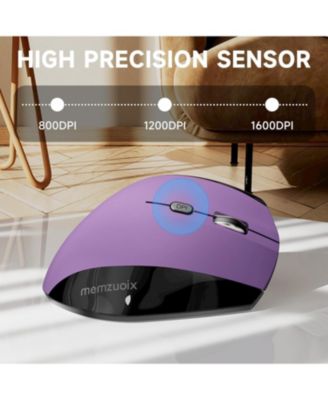 2.4G Wireless Mouse, Cordless Computer Mice Wireless Mouse for Laptop, Desktop, PC, MacBook- 2 Pack (LED Rechargeable Wireless Mouse Ergonomic Wireless Mouse)