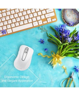 2.4G Portable Wireless Mouse, 1200 DPI Mobile Optical Cordless Mice with USB Receiver for Computer, Laptop, PC, Desktop, MacBook, 5 Buttons