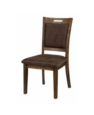 Cannon Valley Distressed Industrial Upholstered Back Dining Chair (Set of 2)