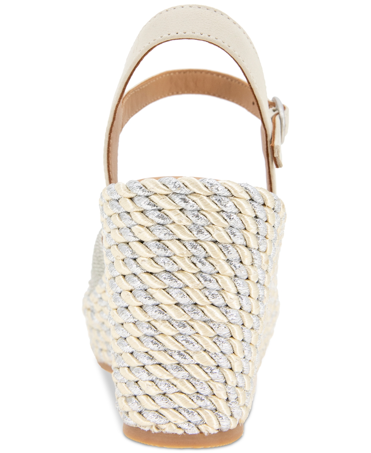 Gentle Souls - Nola Fabric Espadrille Wedge In Stone Fabric