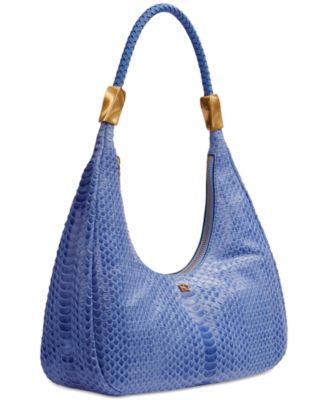 Quogue Skipper Snake Small Leather Shoulder Bag