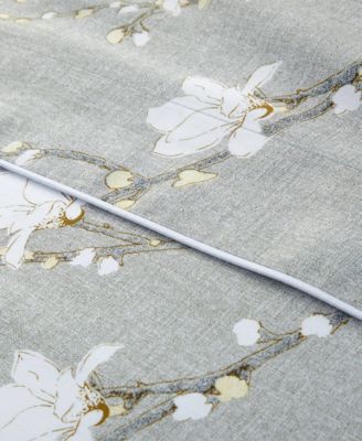 by Hugo Boss Almond Flowers 300 Thread Count Cotton Flat Sheet, King