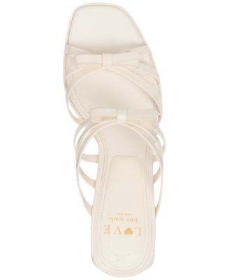 Women's Carolina Bow-Trim Block-Heel Sandals