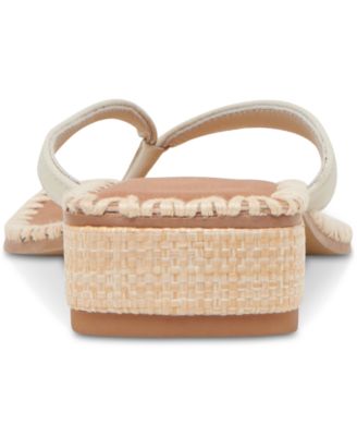 Women's Barty Whipstitch Thong Low Heel Sandals