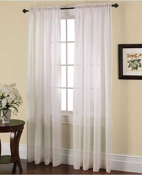 Miller Curtains Solunar Crushed Voile 54 Quot X 63 Quot Insulating