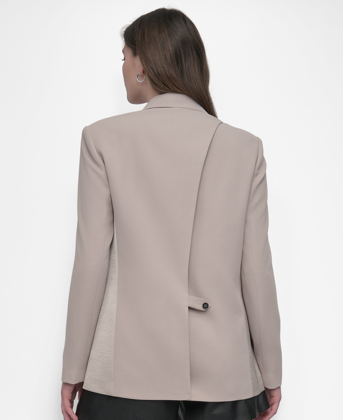 Dkny Women's Long-sleeve Open-back Jacket In Animal Print