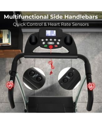 Folding Treadmill with 12 Preset Programs and LCD Display