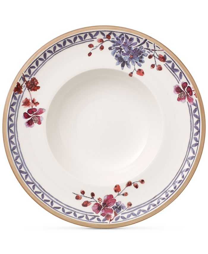 Villeroy & Boch - Artesano Provencal Lavender Collection Porcelain Rim Soup Bowl