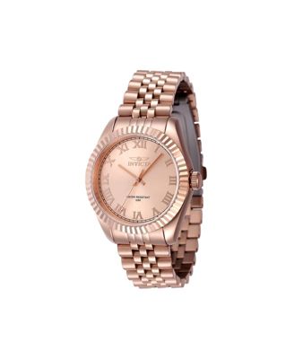 Women's 47419 Specialty Quartz 3 Hand Rose Gold Dial Watch