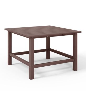 Kids 5-Piece HDPE Outdoor Square Patio Dining Table and Chairs Set