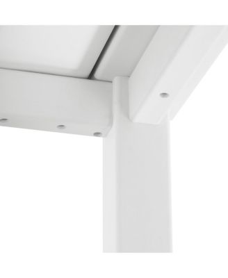 Kids 5-Piece HDPE Outdoor Square Patio Dining Table and Chairs Set