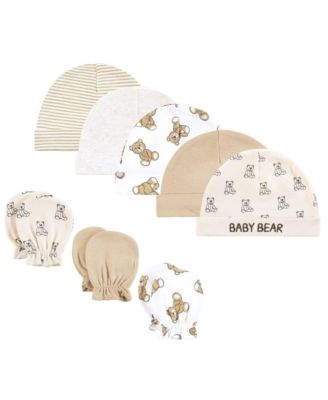 Baby Boys Hudson Unisex 8Pk Cap/Scratch Mitten Set