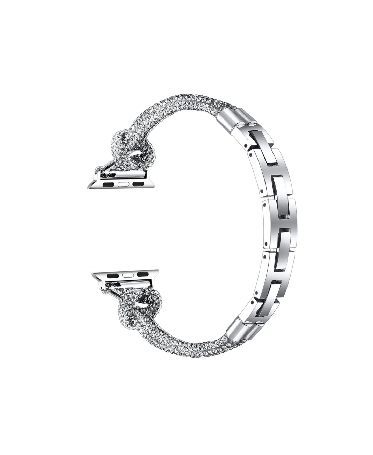 Ремешок для часов Posh Tech Serena Faux Tennis Bracelet Band for Apple Watch, Fits All Apple Watch Models, цвет: Серебряный — фото 2