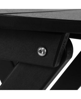 HDPE Outdoor 24.5 Inch Round Portable Folding Patio Dining Table