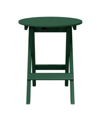 HDPE Outdoor 24.5 Inch Round Portable Folding Patio Dining Table