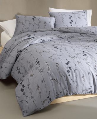 Wildflower Cotton Sateen 3-Pc. Duvet Cover Set, King