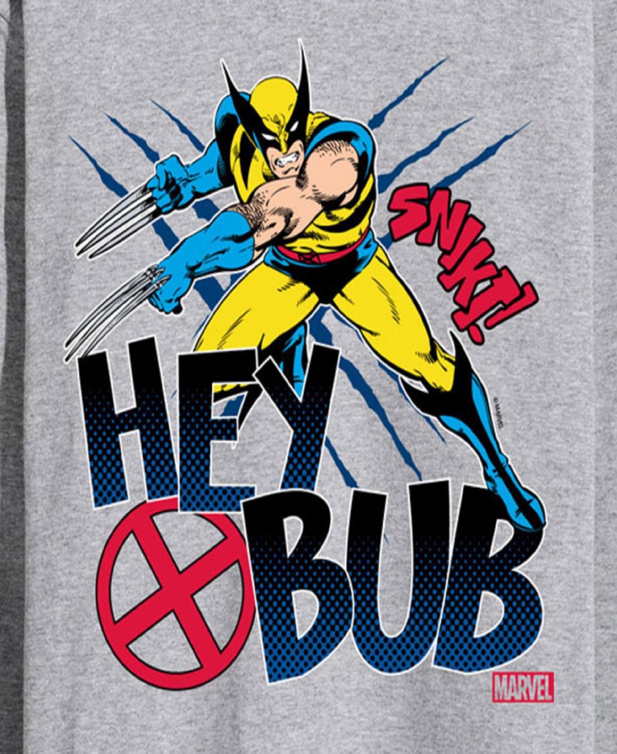 Airwaves Men's Deadpool Wolverine Hey Bub Long Sleeve T-shirt In Gray