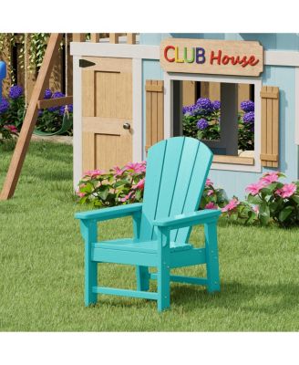 Kids Outdoor HDPE Adirondack Plastic Patio Chair