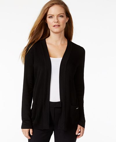 Anne Klein Open-Front Cardigan