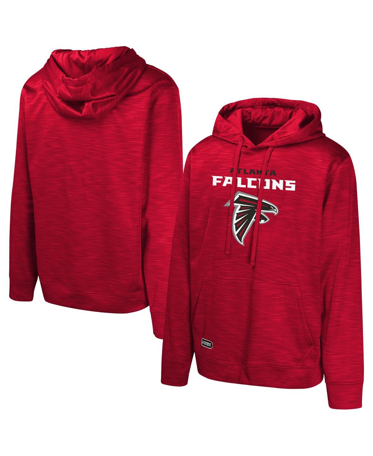 Men's Red Atlanta Falcons Streak Fleece Pullover Hoodie - Red