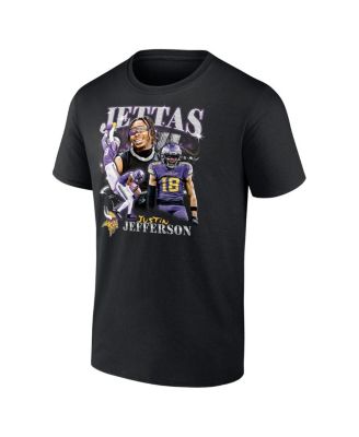 Men's Justin Jefferson Black Minnesota Vikings Notorious Player Graphic T-Shirt
