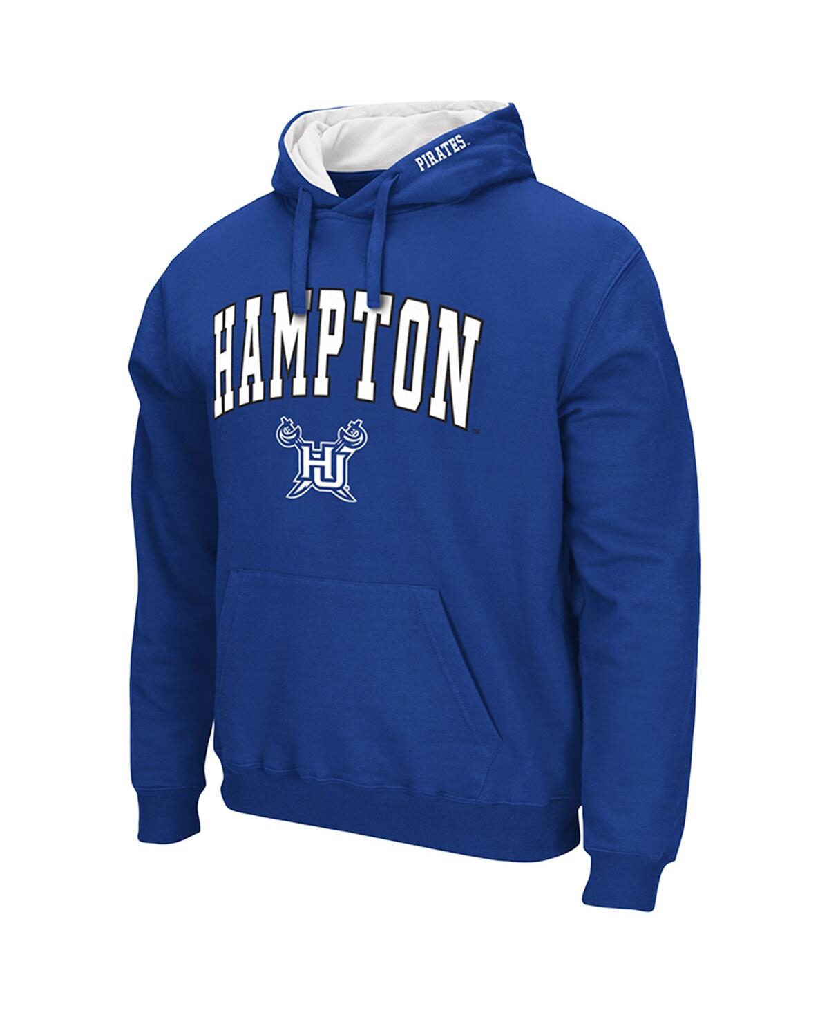 Colosseum Men's Royal Hampton Pirates Arch Logo 3.0 Pullover Hoodie In Royal