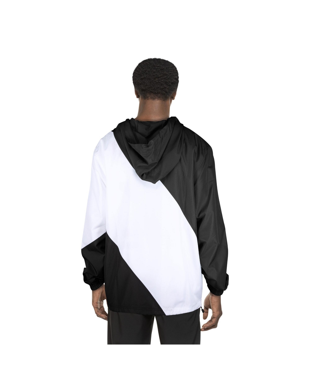 NEW ERA MEN'S BLACK LOS ANGELES LAKERS 2024/25 CITY EDITION FULL-ZIP WINDBREAKER JACKET 