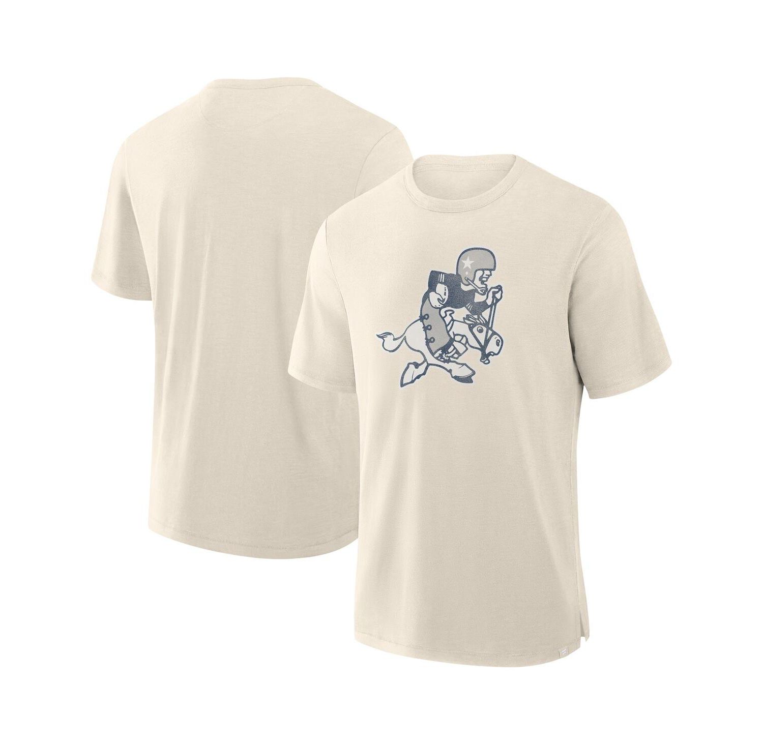 Men's Cream Dallas Cowboys Slub T-Shirt