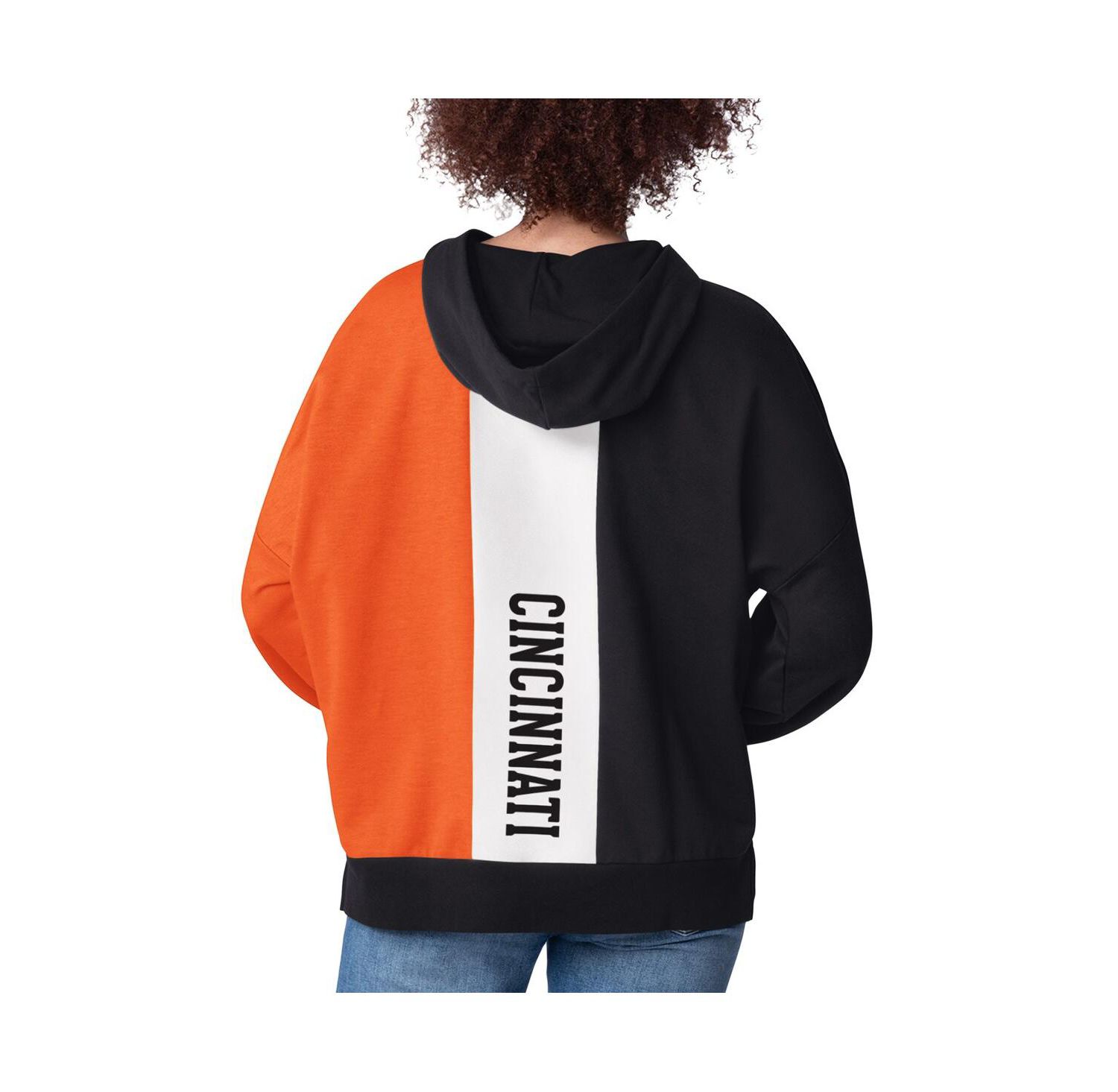Women's Black Cincinnati Bengals Power Move Long Sleeve Pullover Hoodie