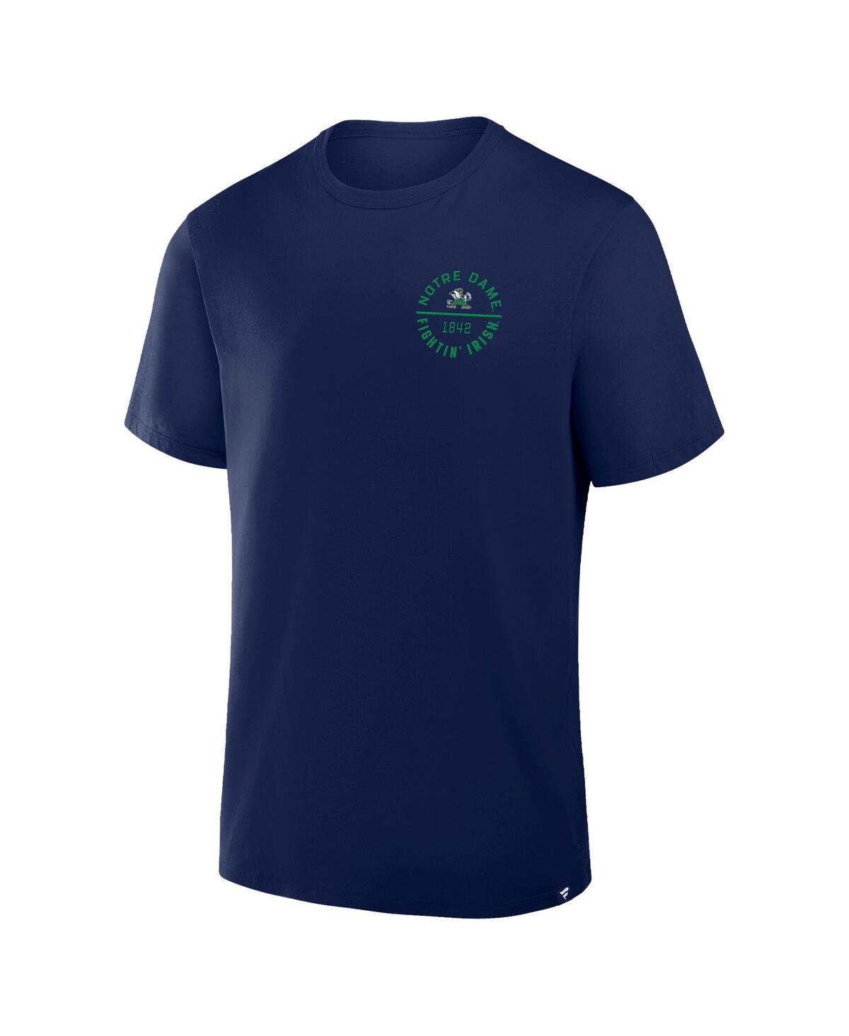 Fanatics Men's Navy Notre Dame Fighting Irish Fastbreak T-shirt In Navy