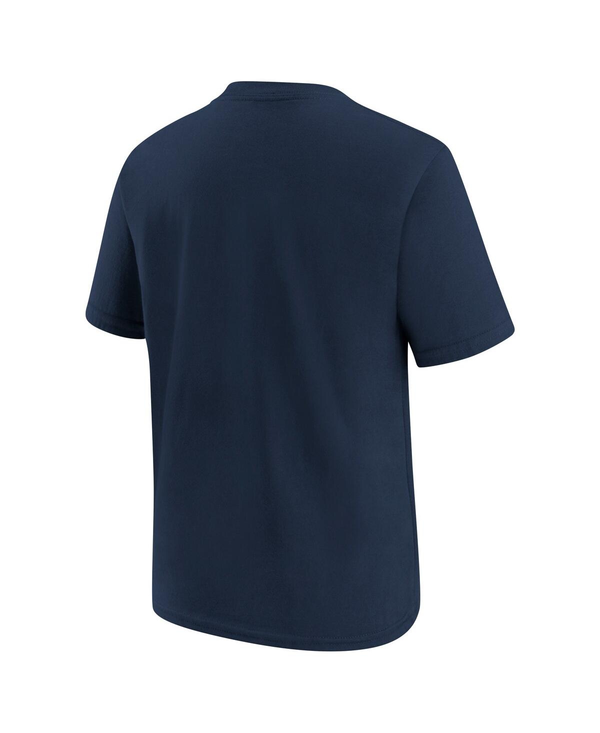 Nike Big Boys And Girls Navy Washington Wizards Practice Legend T-shirt In Navy