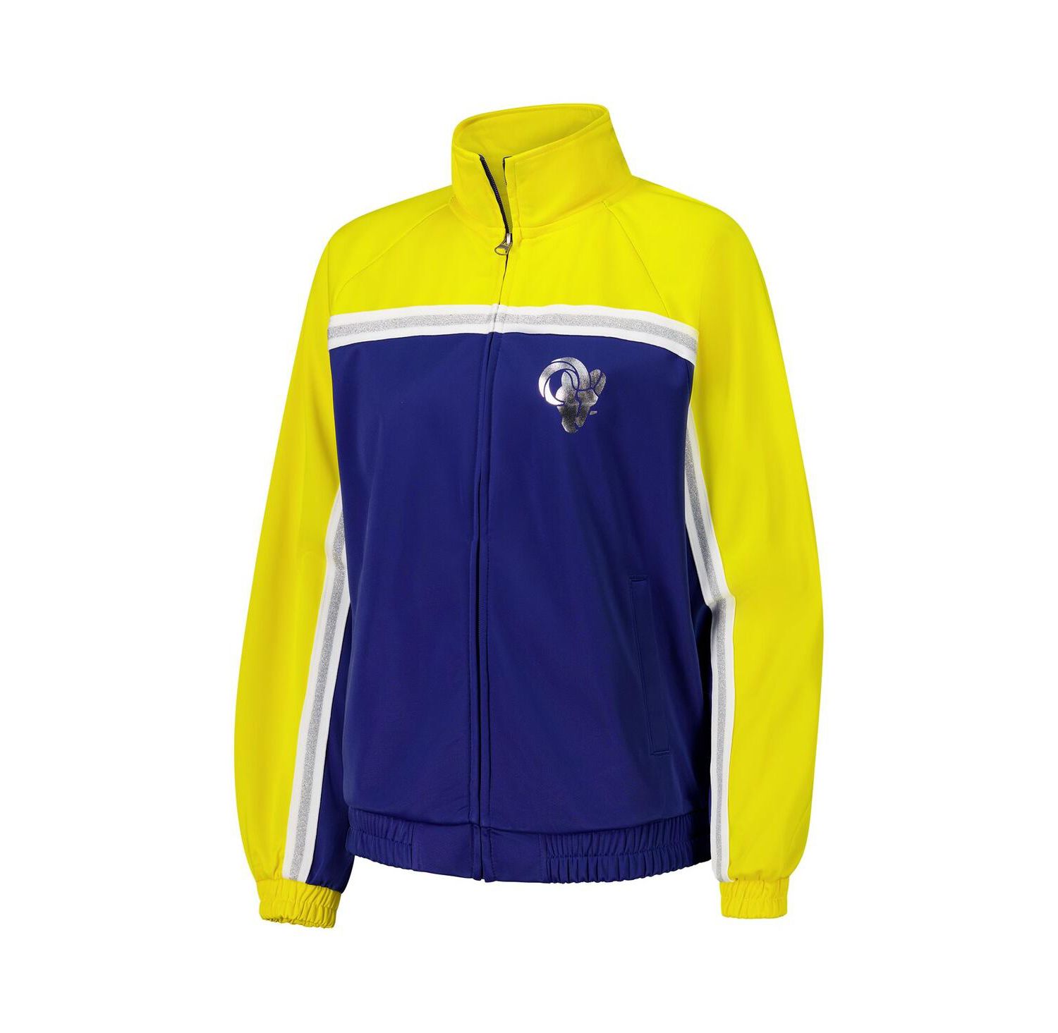 Women's Royal Los Angeles Rams Post Game Full-Zip Track Jacket