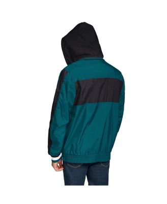 Men's Green Philadelphia Eagles Gael Lightweight Half-Zip Hoodie Jacket