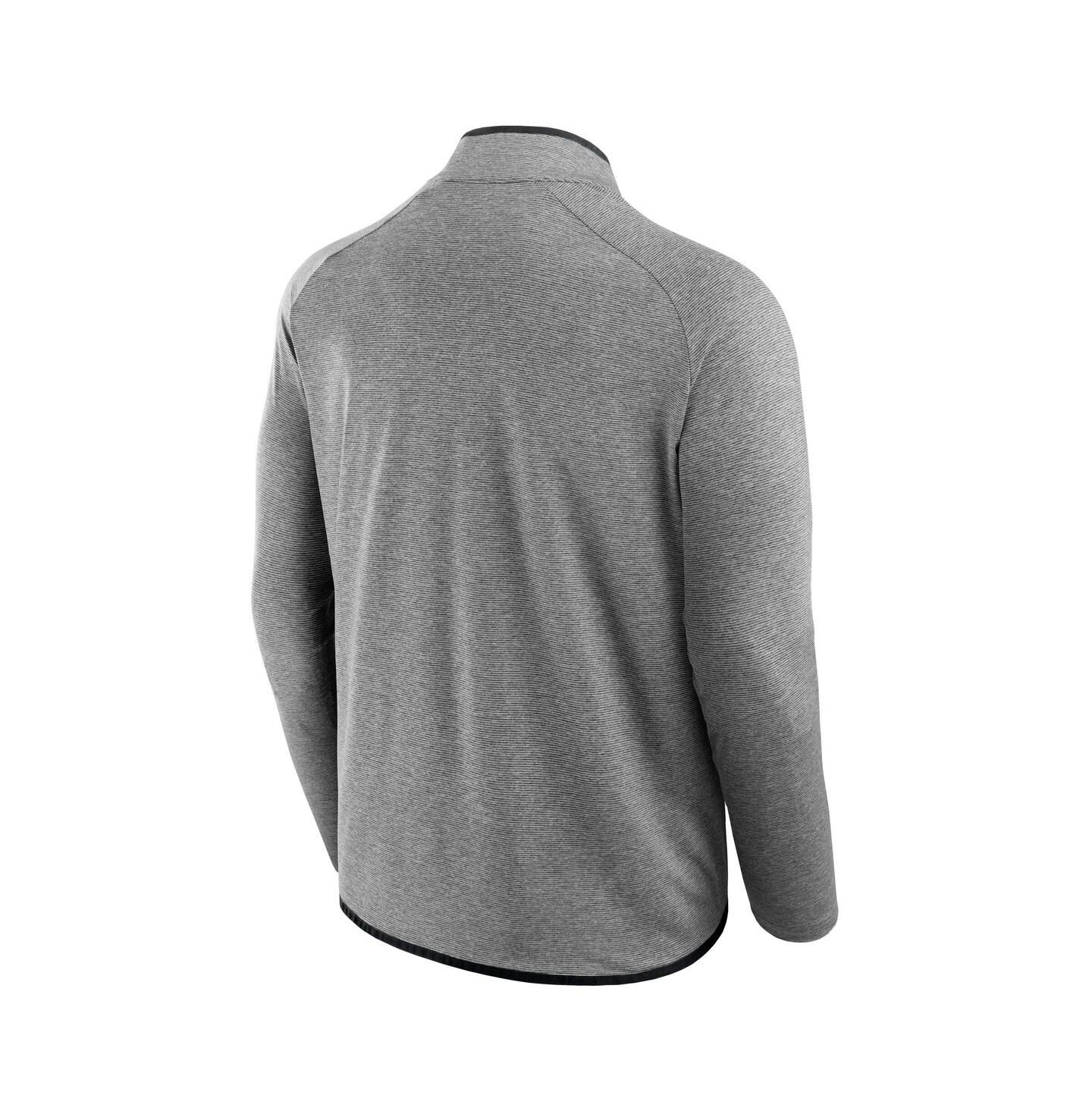 Куртка Fanatics Charcoal Pittsburgh Steelers Front Office Performance Primary Quarter-Zip — фото 2