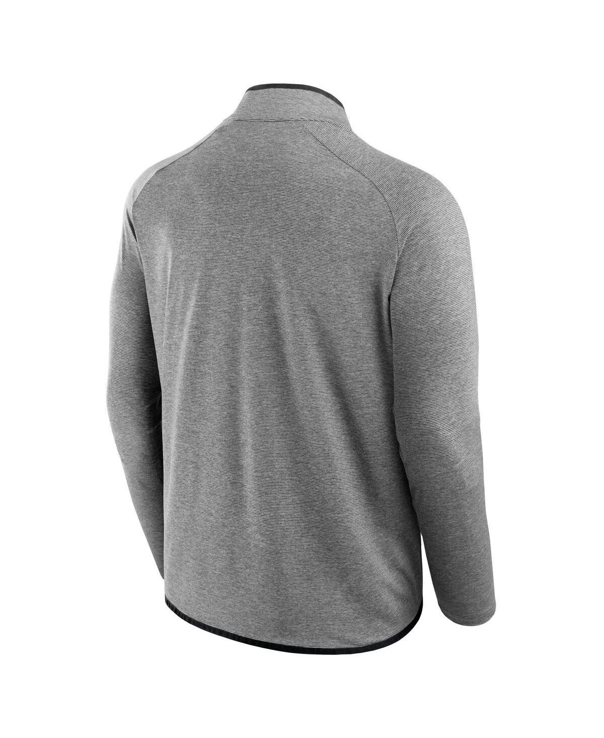 Fanatics Men's And Women's Charcoal Pittsburgh Steelers Front Office Performance Primary Quarter-zip Jacket In Charcoal