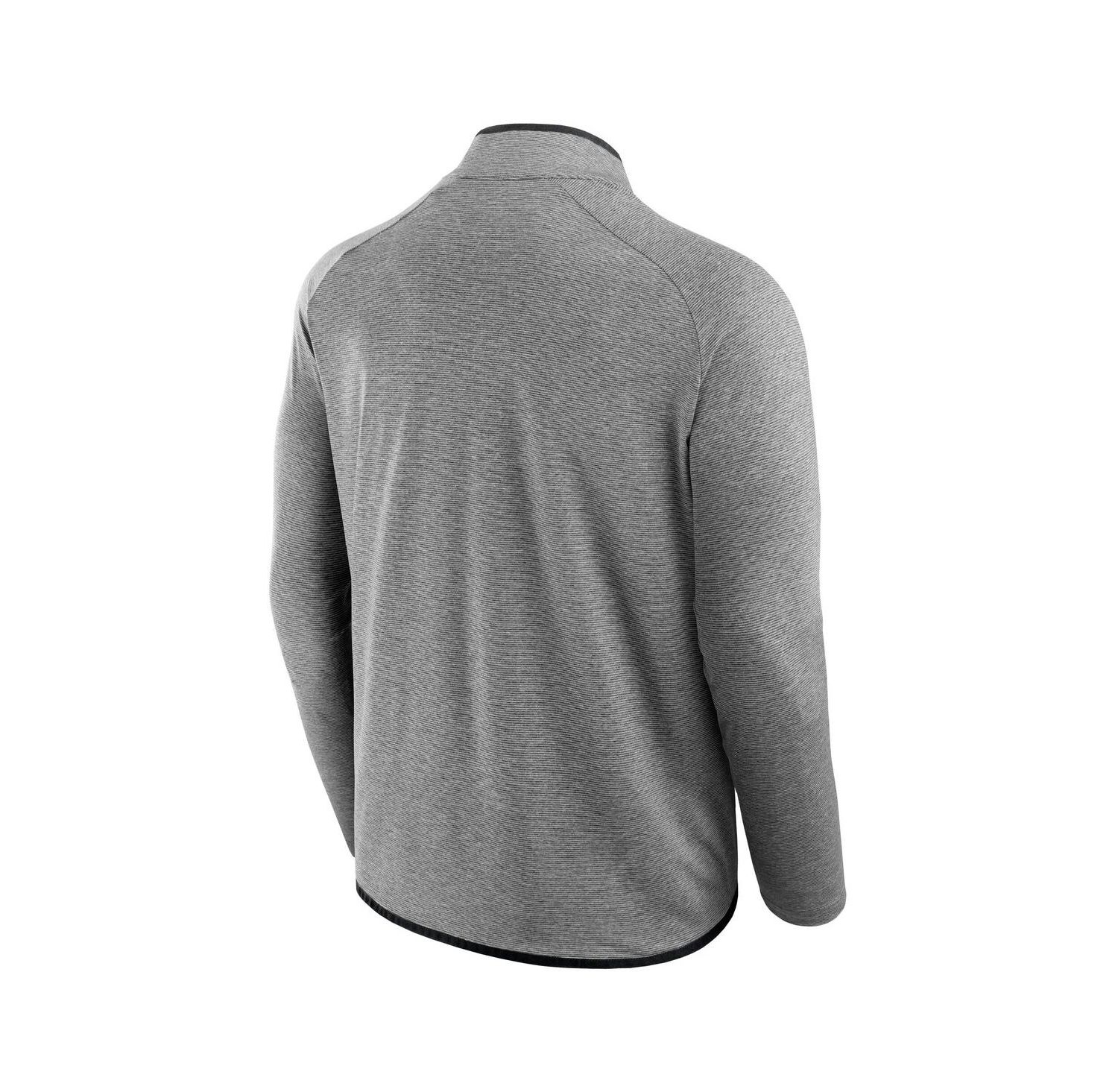 Men's and Women's Charcoal Pittsburgh Steelers Front Office Performance Primary Quarter-Zip Jacket