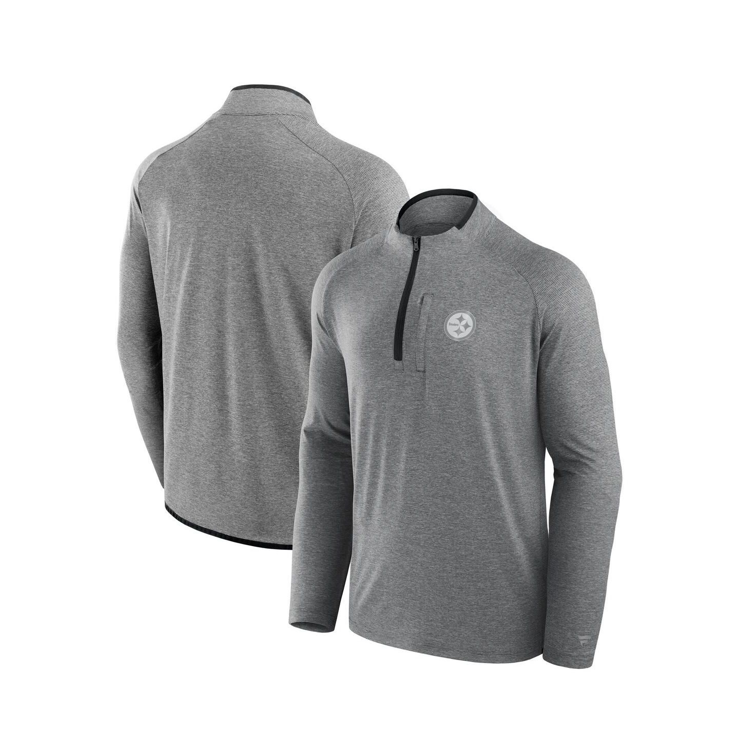 Куртка Fanatics Charcoal Pittsburgh Steelers Front Office Performance Primary Quarter-Zip — фото 1
