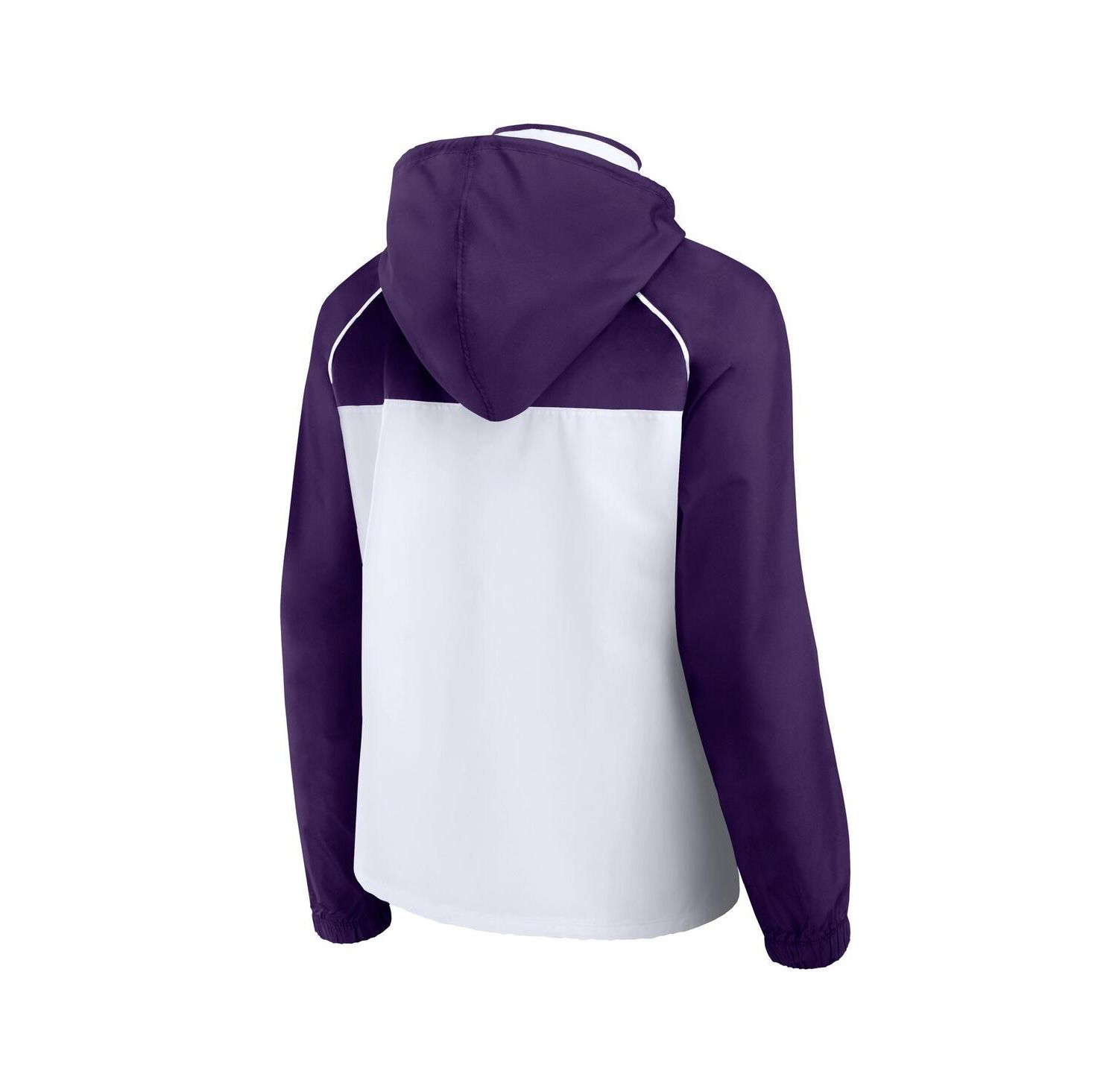 Women's White/Purple Phoenix Suns Anorak Raglan Full-Zip Hoodie Jacket
