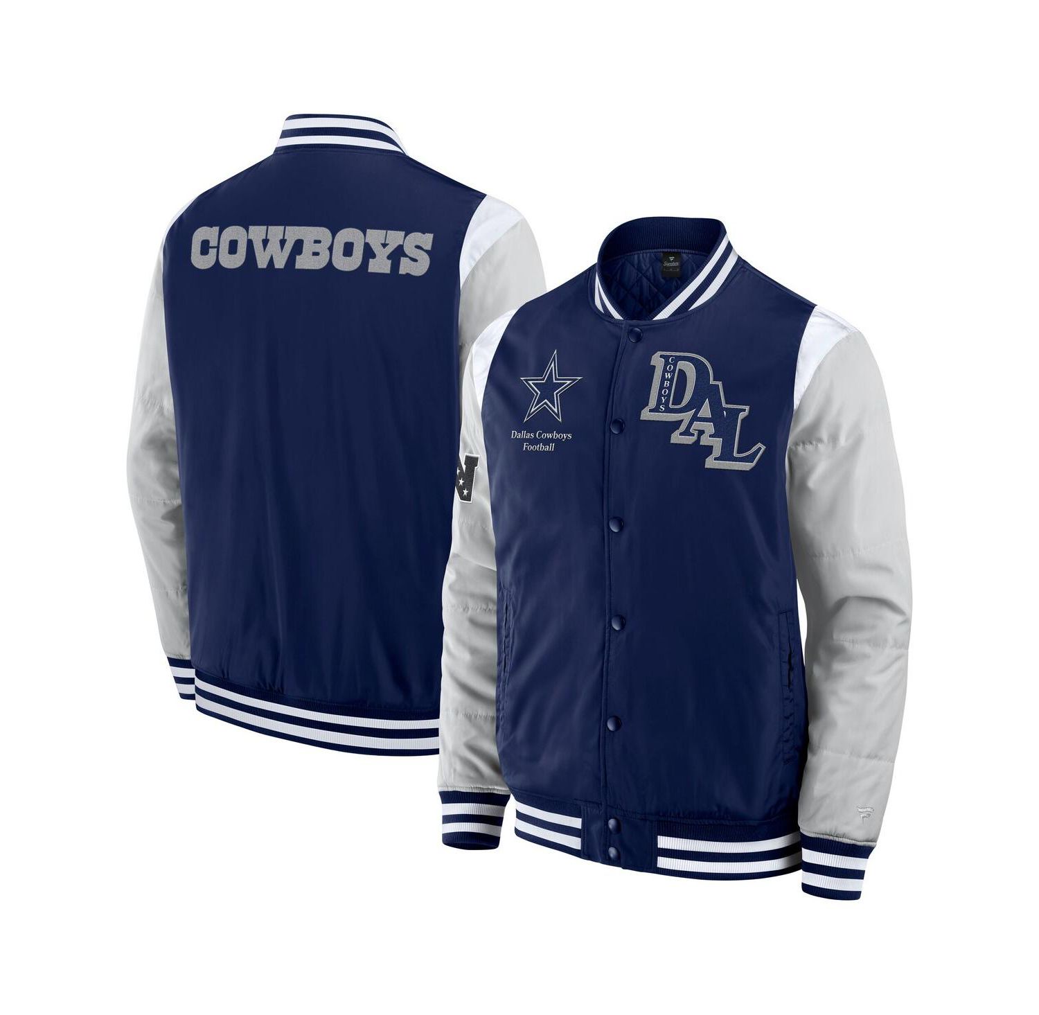 Men's and Women's Navy Dallas Cowboys Elements Elite Full-Snap Jacket